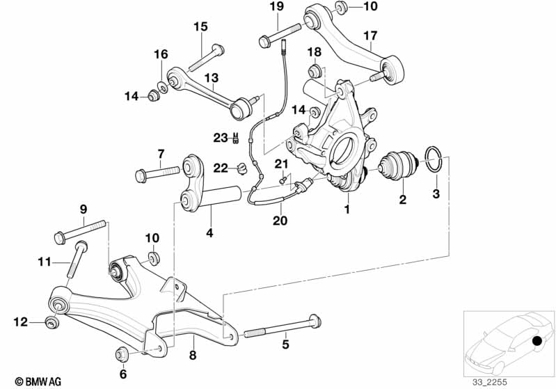 2013 Bmw 550i Xdrive Rear Suspension Diagram
