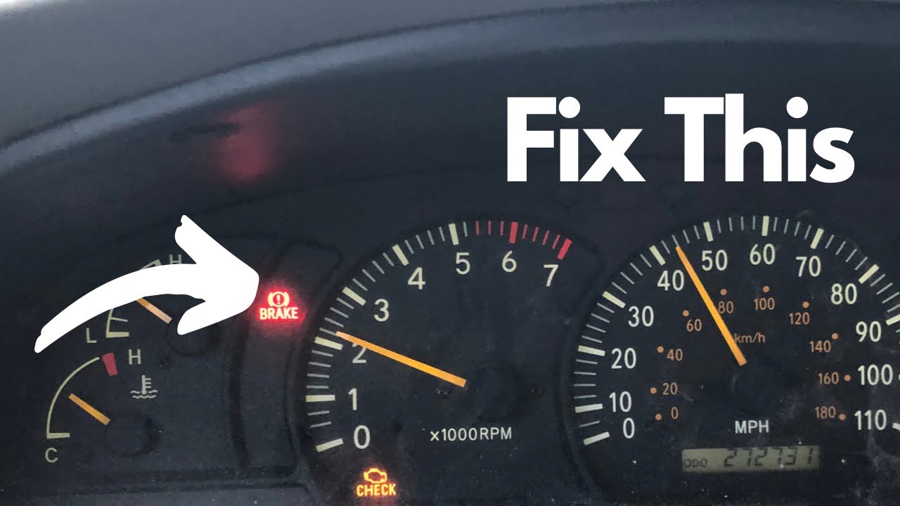 How To Fix Brake Light On Dash Brake Light Comes On While Driving. How To Fix Parking Brake Light
