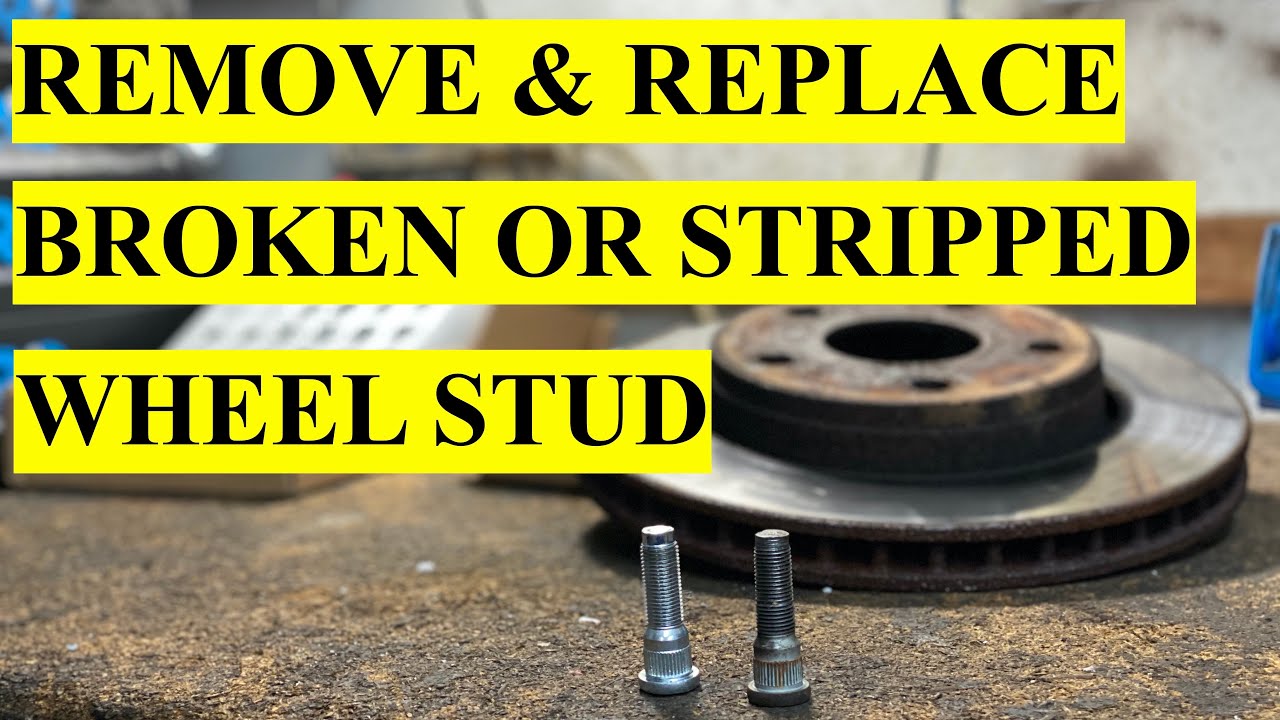 How To Remove Broken Stud From Wheel Broken or Stripped Wheel Stud Removal & Replacement on Jeep Wrangler