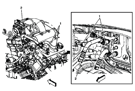 2008 Buick Enclave Heater Hose Diagram