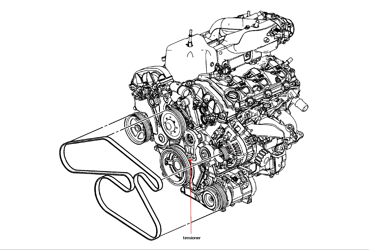 3.6 Liter 2011 Buick Enclave Serpentine Belt Diagram