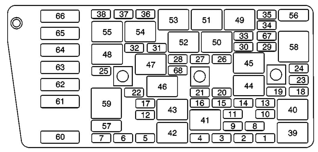 2003 Cadillac Deville Fuse Box Diagram