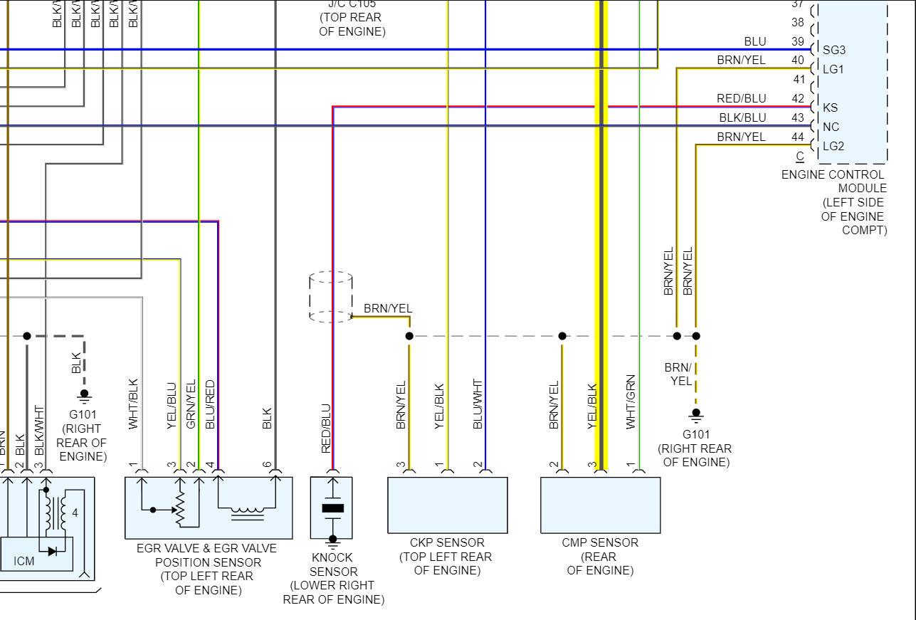 Camshaft Position Sensor Wiring Harness