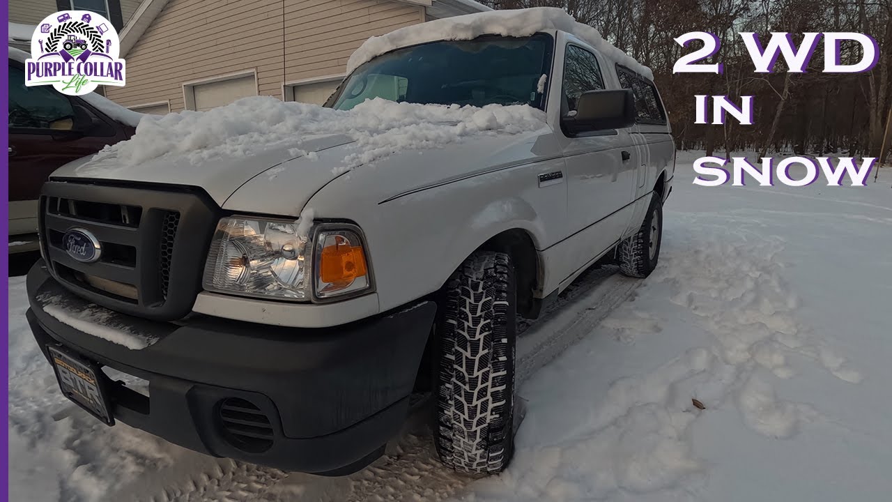 Two Wheel Drive Truck In Snow