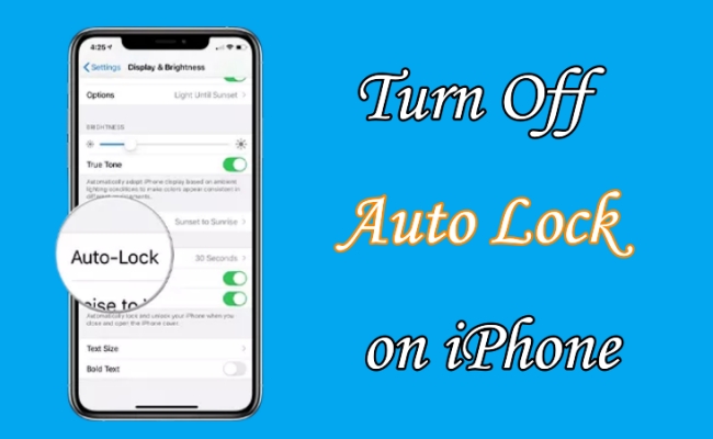 How To Turn Off Automatic Lock Can't Turn Off Auto Lock on iPhone? Here's How to!
