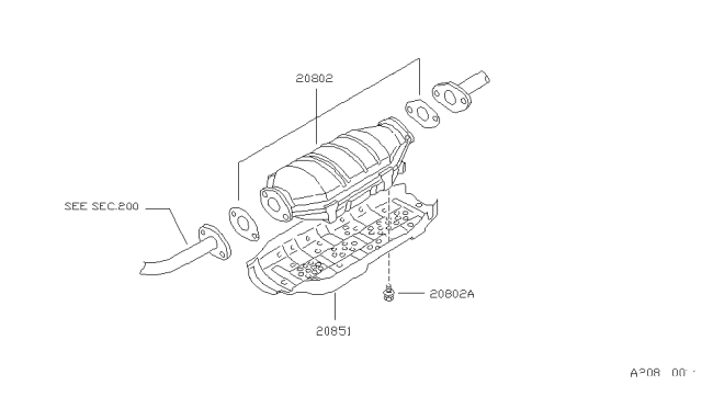 1990 Nissan 240sx Catalytic Converter