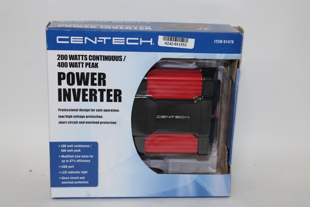 Cen-tech 400 Watt Power Inverter Manual