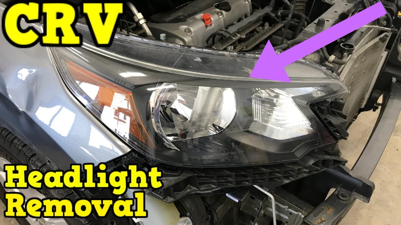 How To Take The Headlight Cover Off Change Honda Crv Headlight