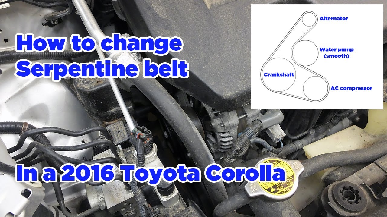 2017 Toyota Corolla Serpentine Belt Diagram