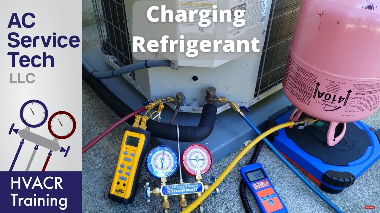 How To Charge A Ac Compressor Charging R-410A Refrigerant into an Air Conditioner! Pressures, Temps