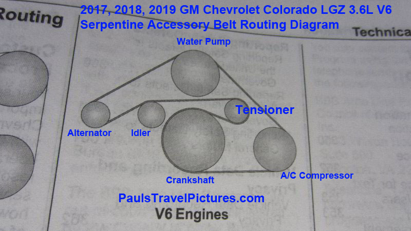2018 Chevy Colorado Serpentine Belt Diagram