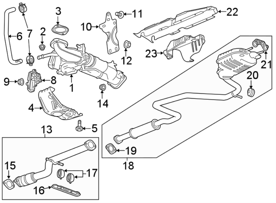 2012 Chevy Malibu Exhaust System Diagram