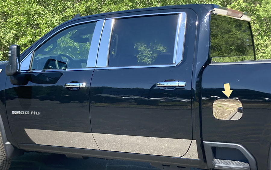 2020 Chevy Silverado Gas Door