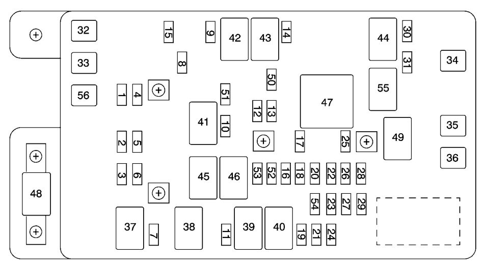 2004 Chevrolet Trailblazer Fuse Box Diagram