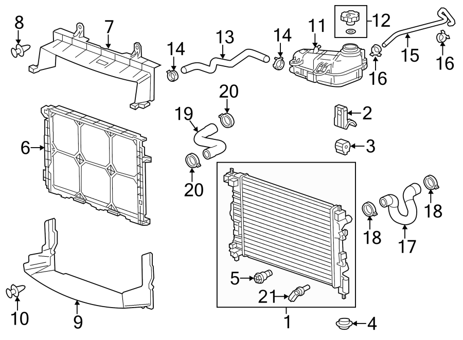 2012 Chevy Cruze Cooling System Diagram