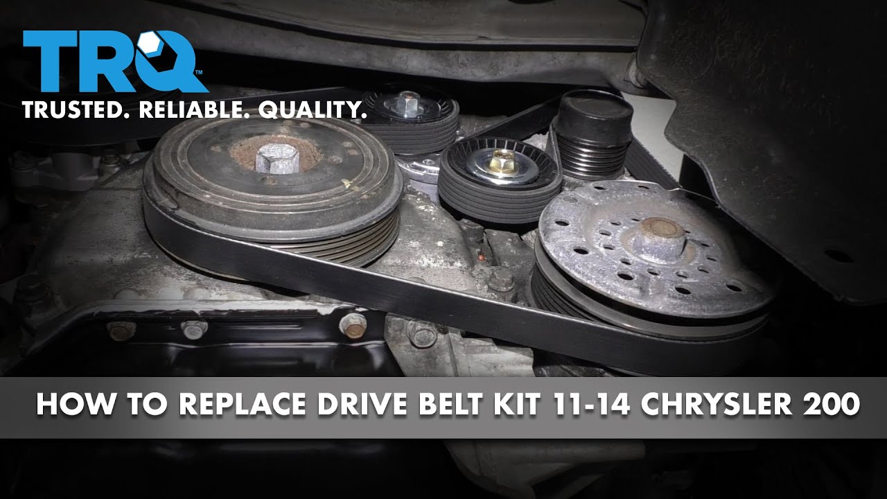 2.4 L 2013 Chrysler 200 2.4 Belt Diagram