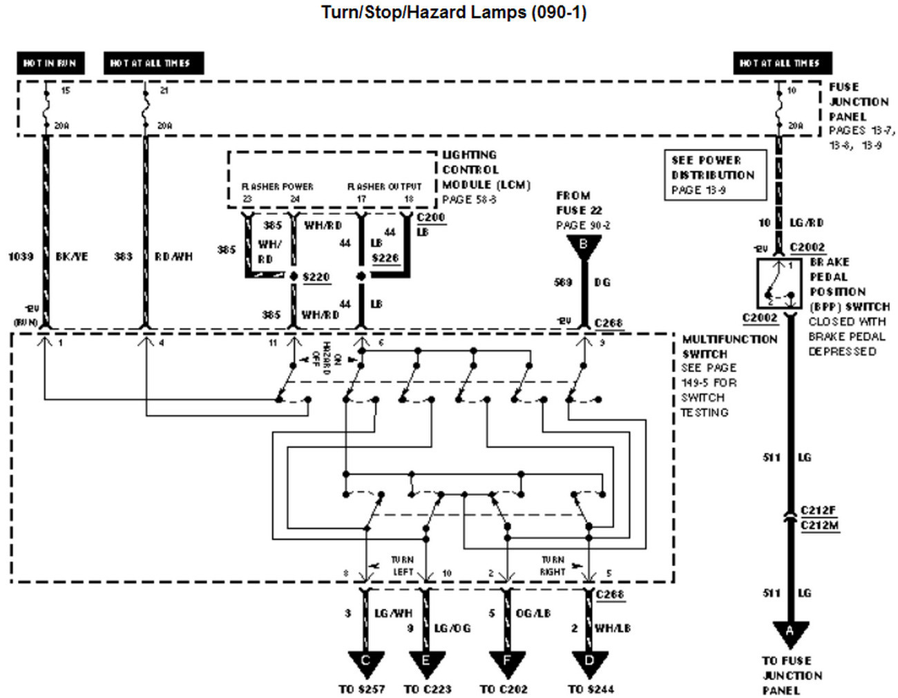 Combined Brake And Turn Signal Wiring Diagram