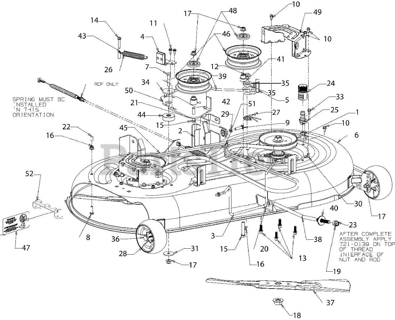 Model 917 Craftsman Riding Lawn Mower Parts Diagram