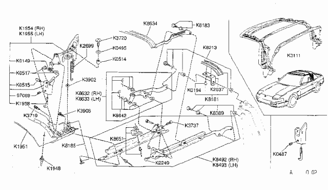 1993 Nissan 240sx Convertible Top Mechanism Operation