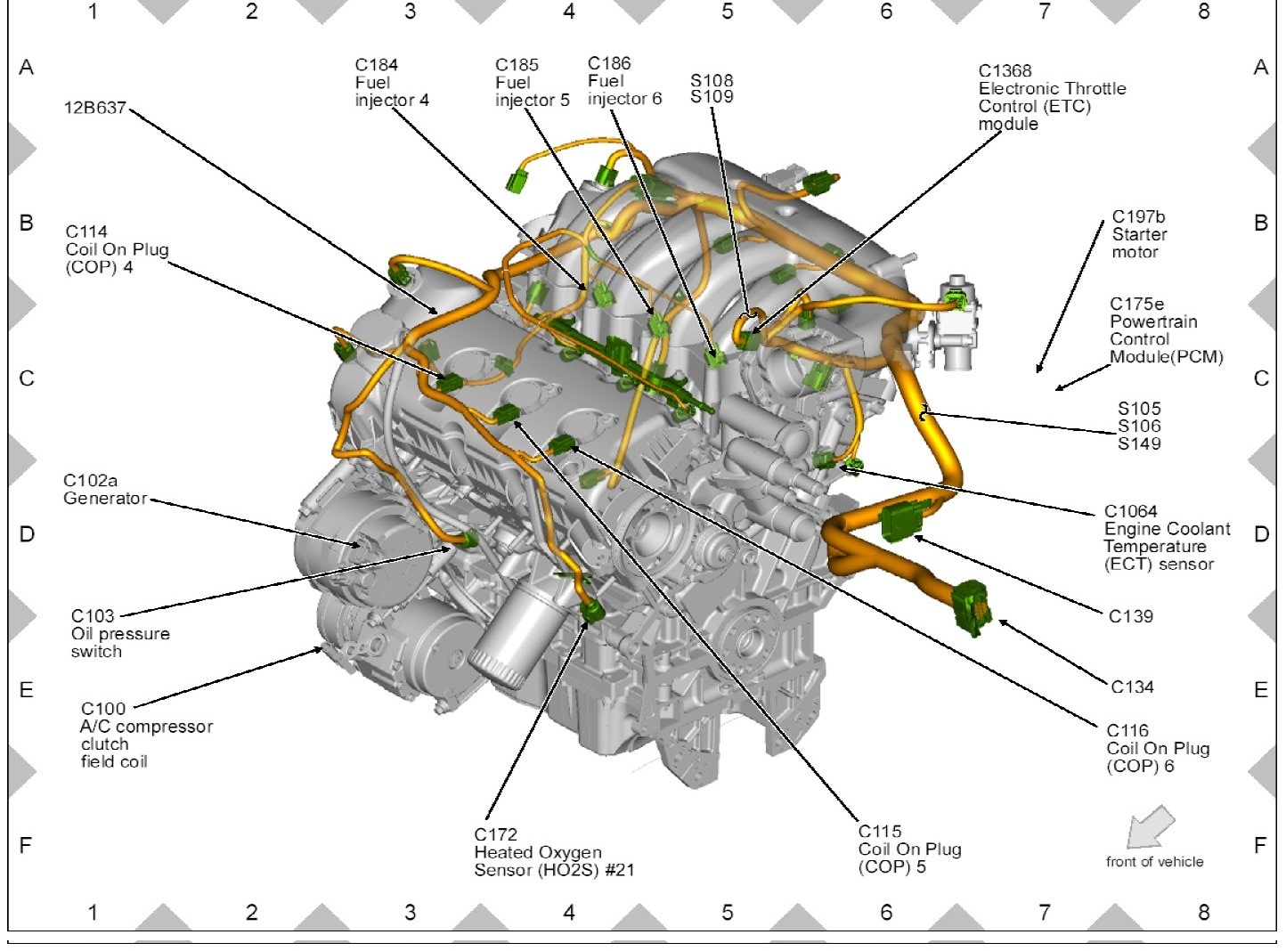 Diagram Coolant Temperature Sensor Location Manual