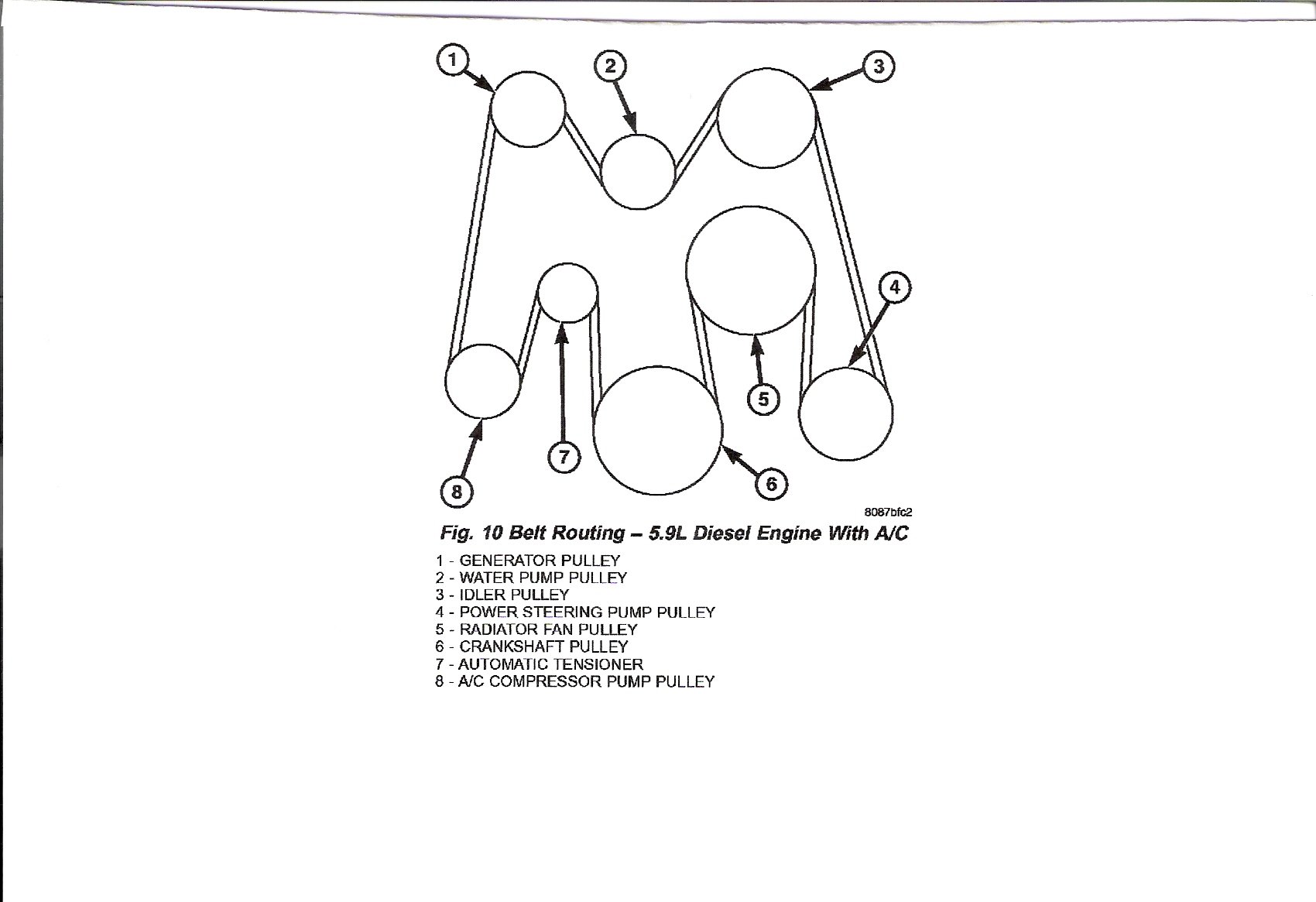 2008 6.7 Cummins Serpentine Belt Diagram