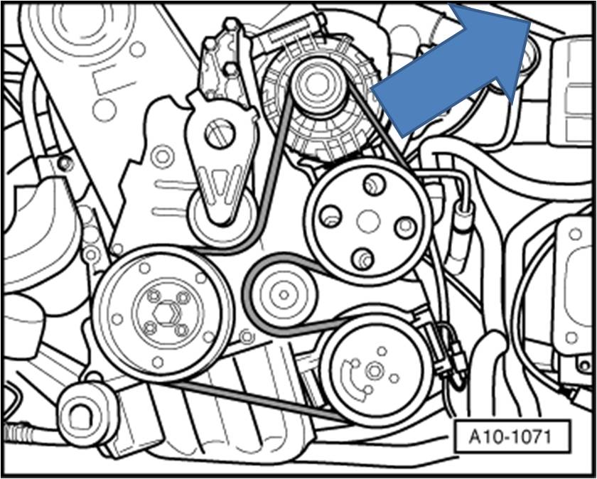 Audi A4 1.8 T Serpentine Belt Diagram