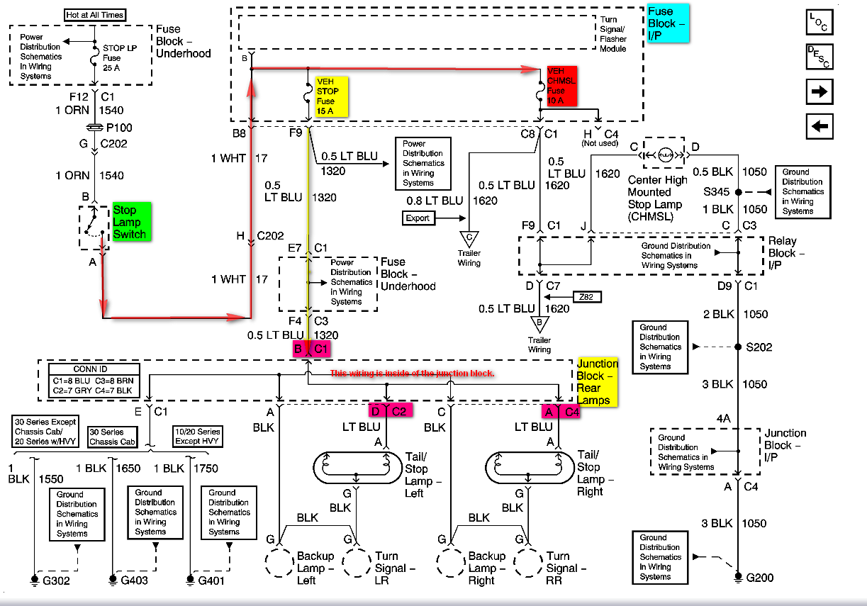 2001 Silverado Tail Light Wiring Diagram