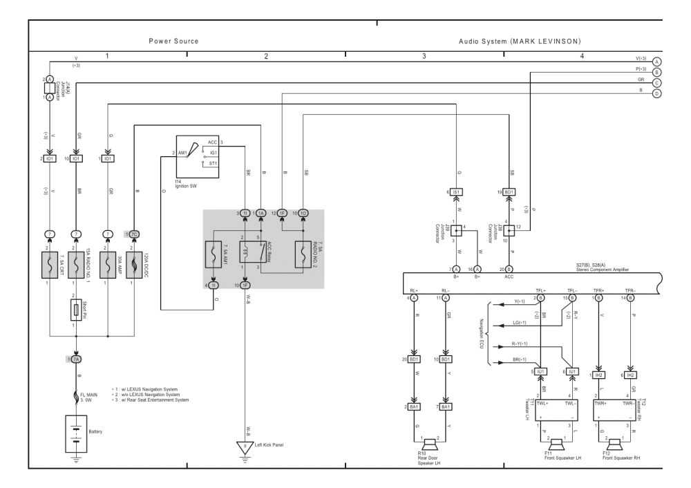 2004-2007 Lexus Es330 Wiring Diagram