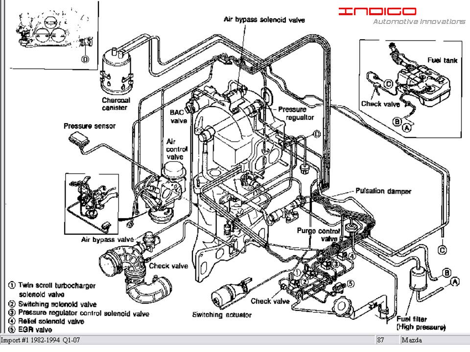 2004 Mazda Tribute Vacuum Hose Diagram