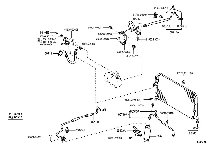 2007 Toyota Camry Air Conditioning System Diagram