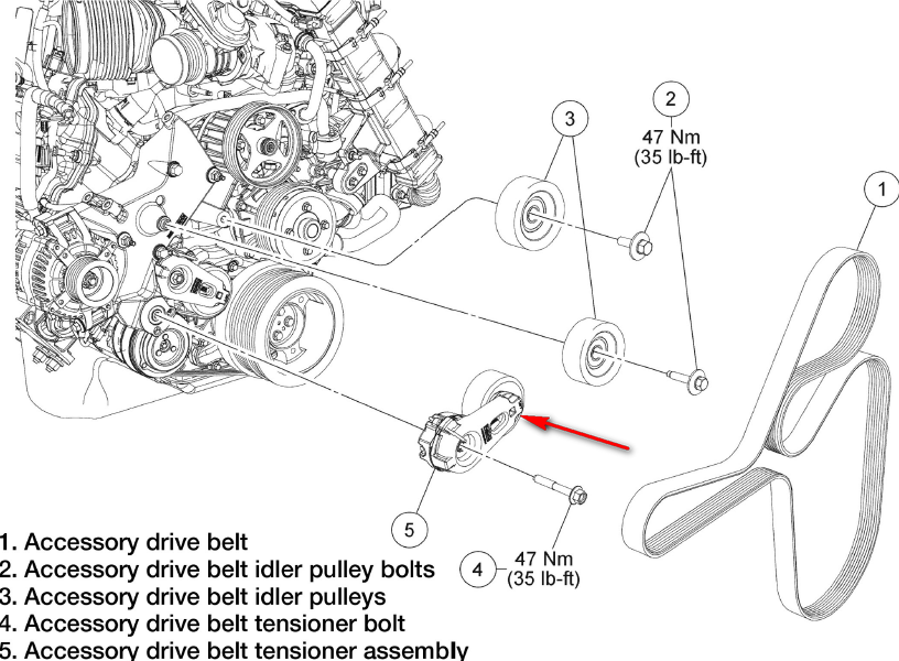 2008 F250 6.4 Serpentine Belt Diagram
