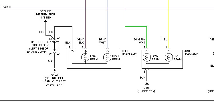 2008 Pontiac G6 Headlight Wiring Harness