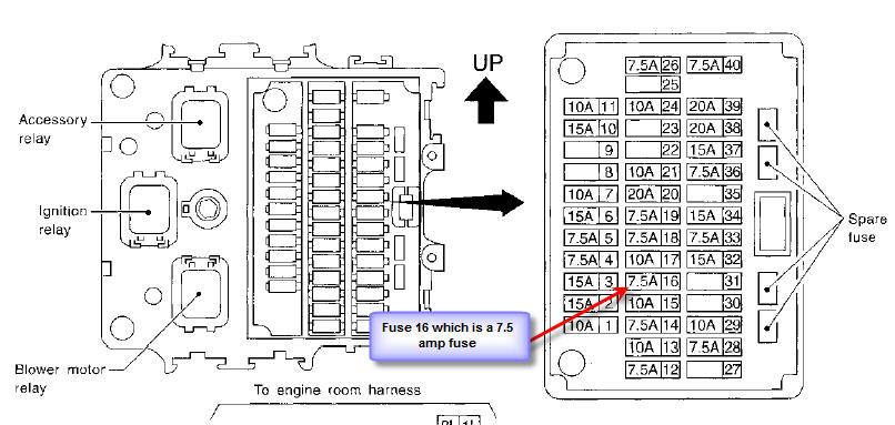 2009 Nissan Maxima Fuse Box Diagram