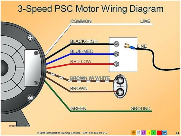 Connection 3 Speed Fan Motor Wiring Diagram