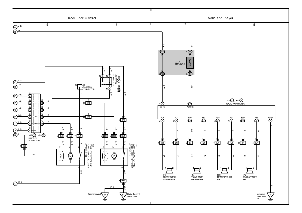 99 Toyota Camry Radio Wiring Diagram