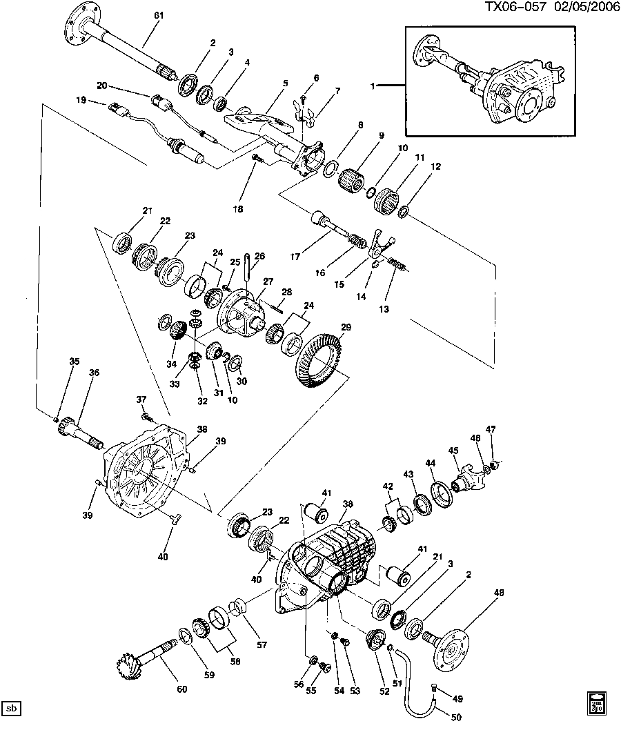 Chevy Front Differential Parts Diagram