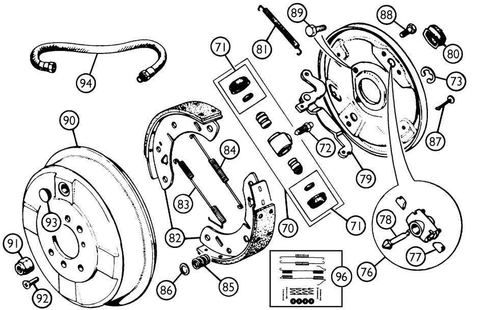 Diagram Chevy Rear Drum Brake Assembly