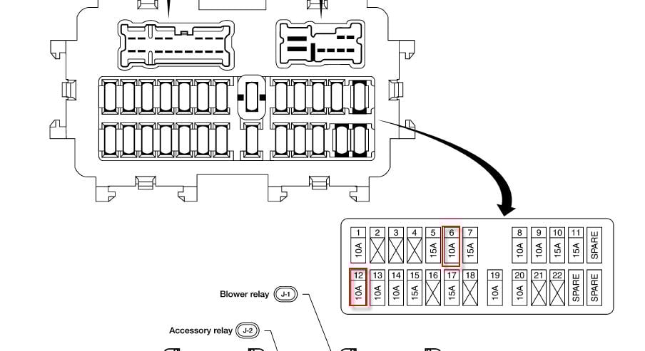 02 Nissan Altima Fuse Box Diagram