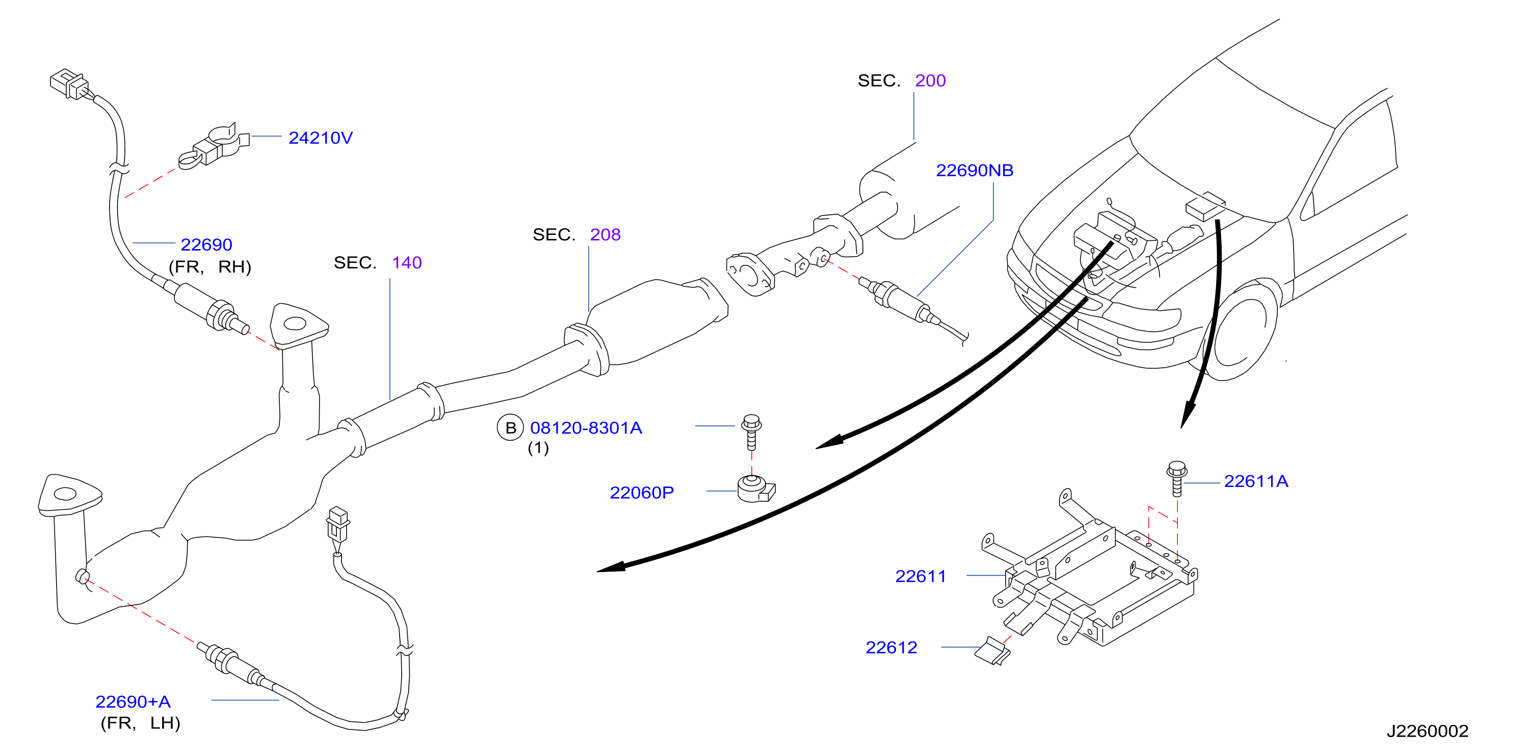 Diagram Nissan Altima Oxygen Sensor Location
