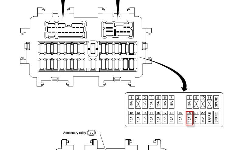 2012 Nissan Frontier Fuse Box Diagram