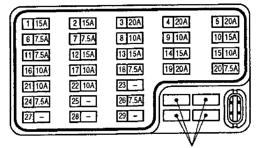 2009 Nissan Sentra Fuse Box Diagram