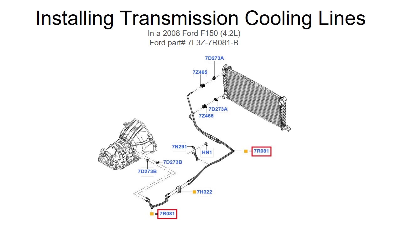 Radiator Transmission Oil Cooler Diagram
