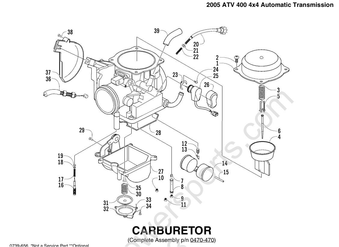 Polaris Sportsman 500 Carburetor Hose Diagram
