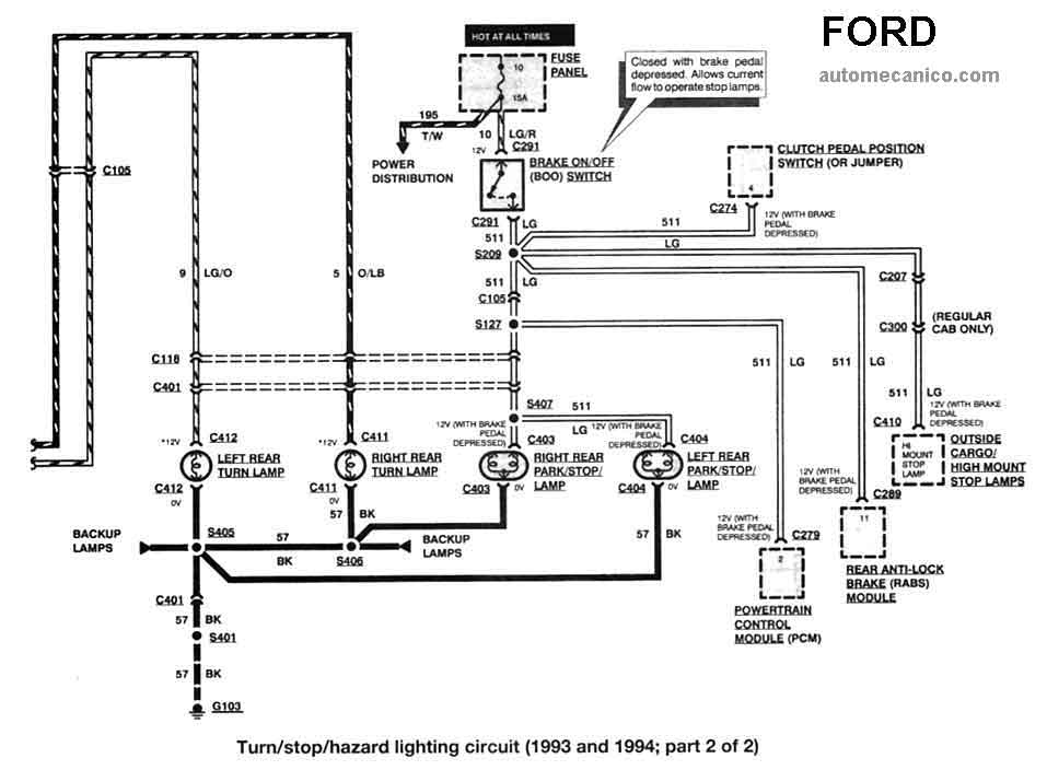 1993 Ford Ranger Xl 2.3l Parts Diagram
