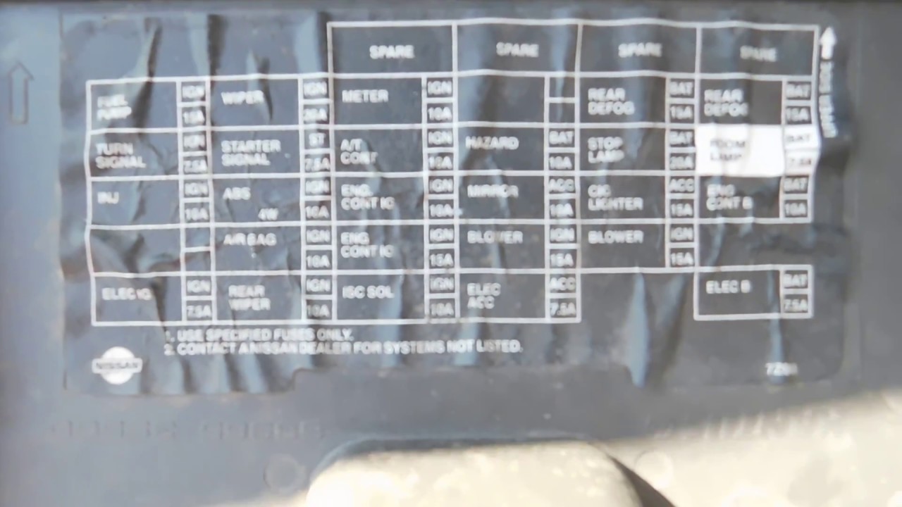 2004 Nissan Frontier Fuse Box Diagram