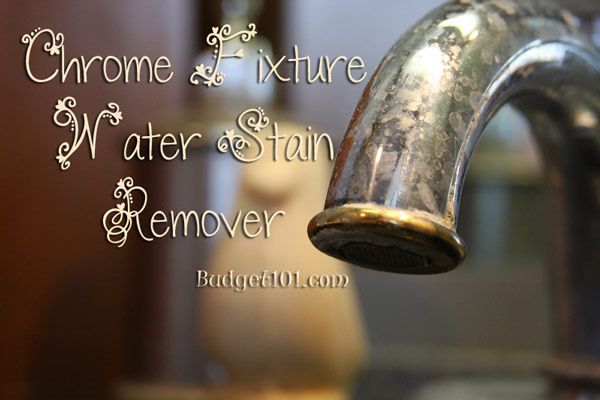 How To Remove Water Spots From Chrome DIY Chrome Fixture Water Stain Remover in 2020 | Chrome fixtures, How