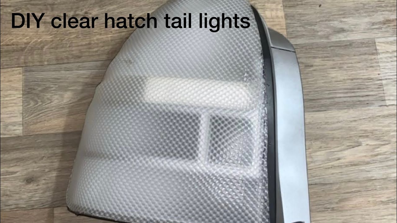 How To Make Clear Tail Lights DIY ek hatch clear tail lights - YouTube