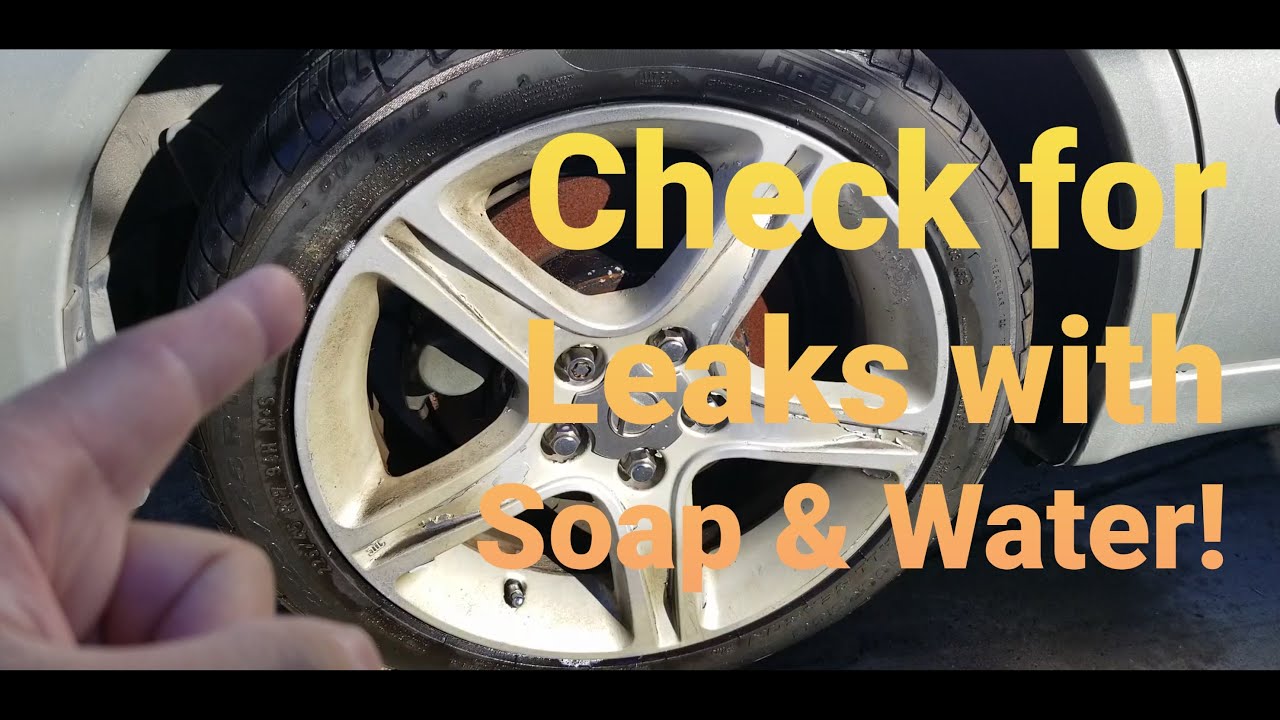 How To Check For Vacuum Leaks With Soapy Water DIY How to Check your Tires for Leaks with Soap & Water | @winstonbuzon