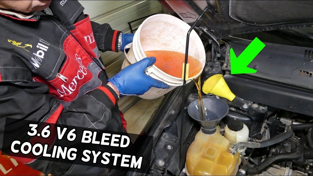 How To Bleed Cooling System Without Bleeder Valve DODGE CHRYSLER JEEP 3.6 PENTASTAR HOW TO BLEED COOLING SYSTEM - YouTube