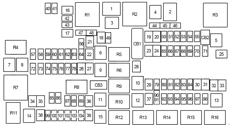 2013 Dodge Ram 1500 Fuse Box Diagram